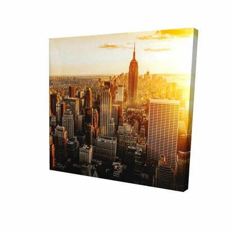 BEGIN HOME DECOR 32 x 32 in. New York City At Sunset-Print on Canvas 2080-3232-CI112